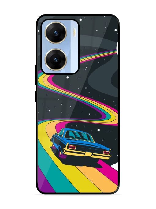 Rainbow Road Glossy Soft Edge Case for Vivo V29E (5G) Chachhi