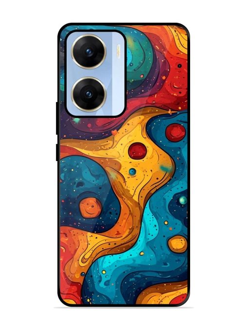 Cosmic Swirl Glossy Soft Edge Case for Vivo V29E (5G) Chachhi