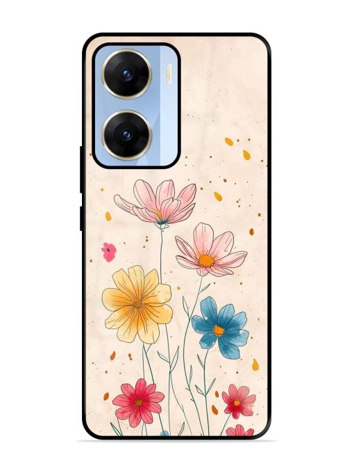 Delicate Bloom Glossy Soft Edge Case for Vivo V29E (5G) Chachhi