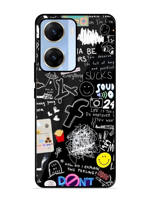 Doodle Diary Glossy Soft Edge Case for Vivo V29E (5G) Chachhi