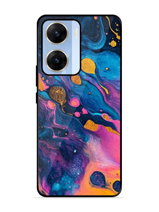 Cosmic Swirl Glossy Soft Edge Case for Vivo V29E (5G) Chachhi