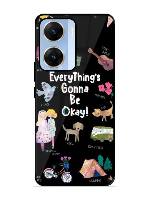 Everything'S Gonna Be Okay Glossy Soft Edge Case for Vivo V29E (5G) Chachhi