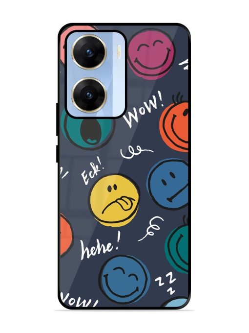 Emoticon Parade Glossy Soft Edge Case for Vivo V29E (5G) Chachhi