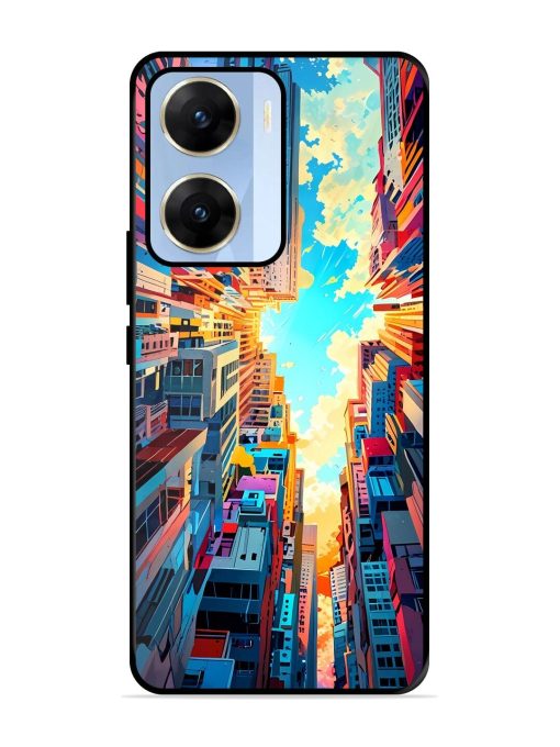 Skyward City Glossy Soft Edge Case for Vivo V29E (5G) Chachhi