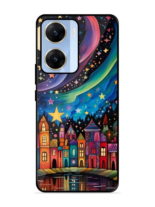 Starlit Village Glossy Soft Edge Case for Vivo V29E (5G) Chachhi