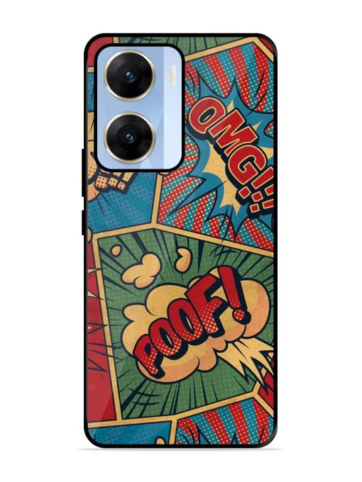 Comic Book Chaos Glossy Soft Edge Case for Vivo V29E (5G) Chachhi