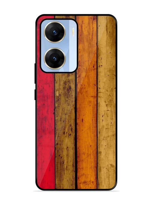 Colorful Woodgrain Glossy Soft Edge Case for Vivo V29E (5G) Chachhi