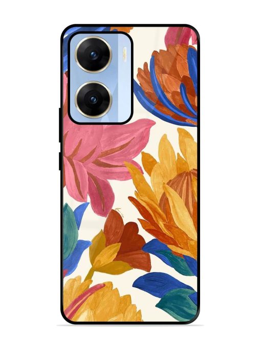 Blooming Tapestry Glossy Soft Edge Case for Vivo V29E (5G) Chachhi