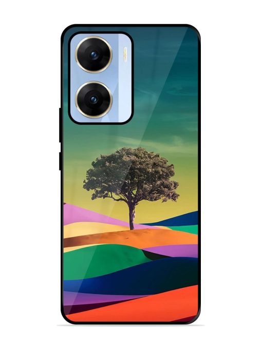 Rainbow'S Lone Sentinel Glossy Soft Edge Case for Vivo V29E (5G) Chachhi