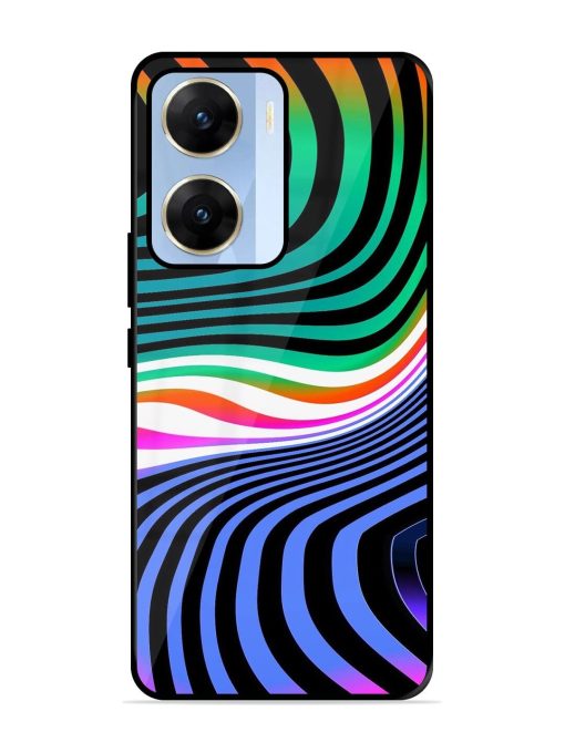 Psychedelic Waves Glossy Soft Edge Case for Vivo V29E (5G) Chachhi