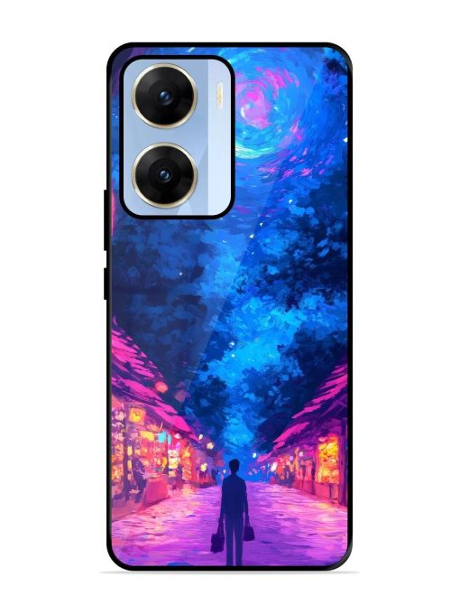 Neon Nightscape Glossy Soft Edge Case for Vivo V29E (5G) Chachhi