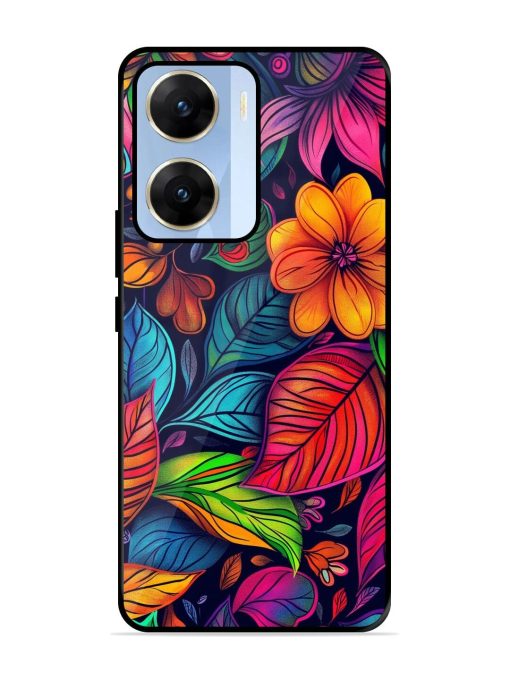 Rainbow Of Blooms Glossy Soft Edge Case for Vivo V29E (5G) Chachhi