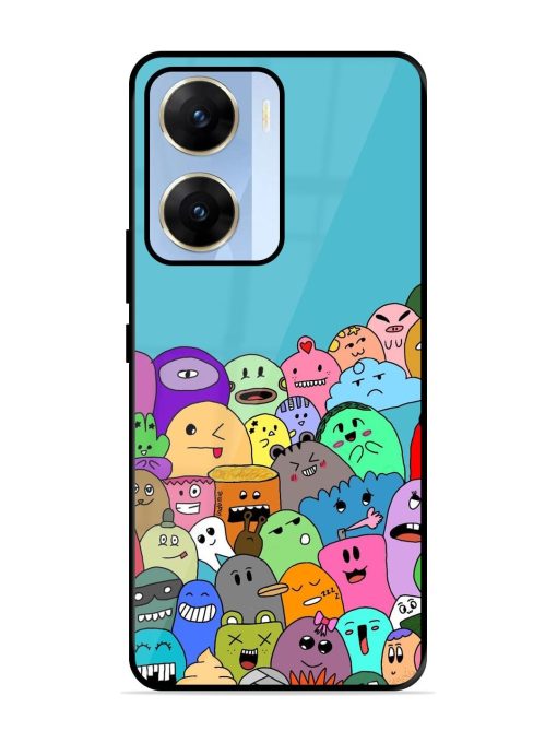 Monster Mash Glossy Soft Edge Case for Vivo V29E (5G) Chachhi