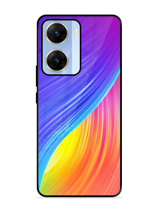 Neon Swirl Glossy Soft Edge Case for Vivo V29E (5G) Chachhi