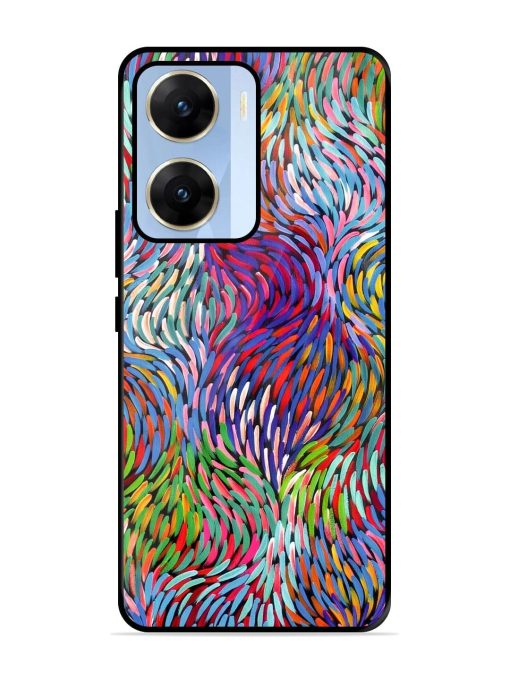 Vibrant Waves Glossy Soft Edge Case for Vivo V29E (5G) Chachhi