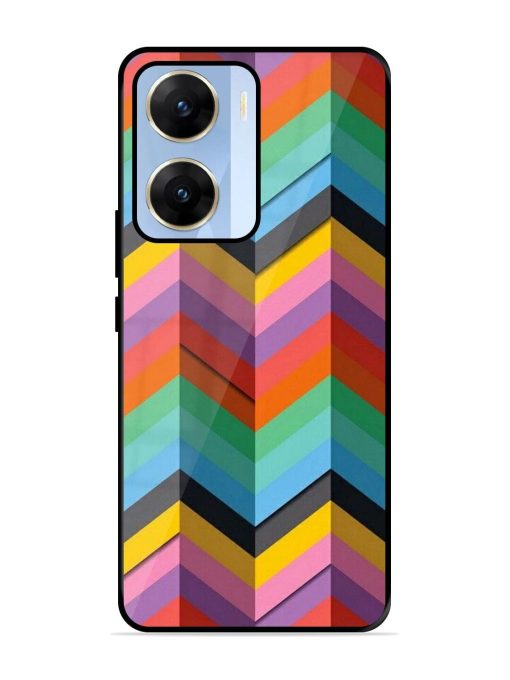 Colorful Zigzag Glossy Soft Edge Case for Vivo V29E (5G) Chachhi