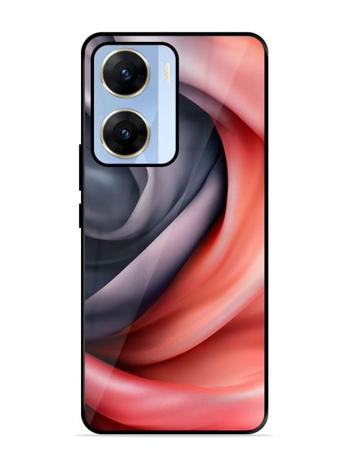 Swirling Silk Glossy Soft Edge Case for Vivo V29E (5G) Chachhi