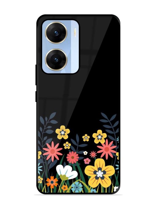 Floral Night Sky Glossy Soft Edge Case for Vivo V29E (5G) Chachhi