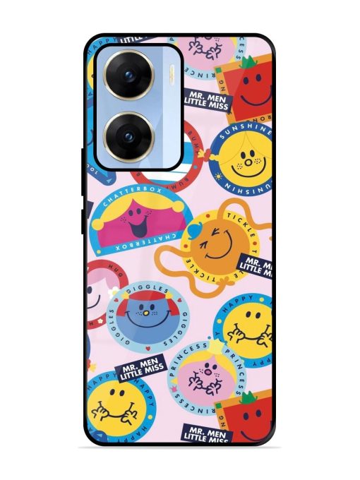 Whimsical Mr. Men & Little Miss Glossy Soft Edge Case for Vivo V29E (5G) Chachhi