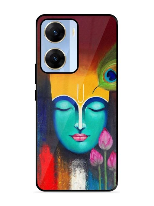 Divine Tranquility: The Face Of Krishna Glossy Soft Edge Case for Vivo V29E (5G) Chachhi