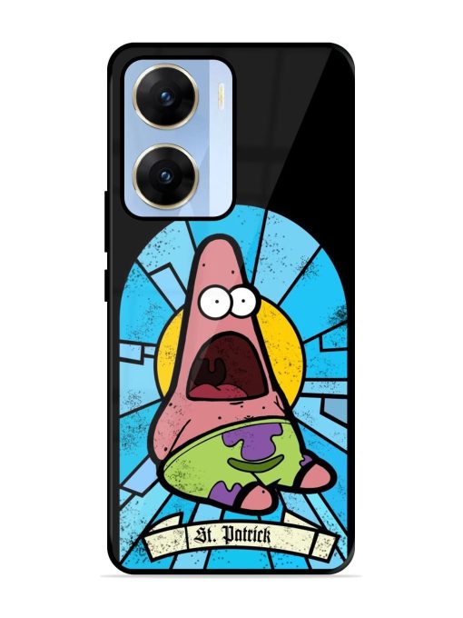 St. Patrick'S Day Stained Glass Patrick Star Glossy Soft Edge Case for Vivo V29E (5G) Chachhi