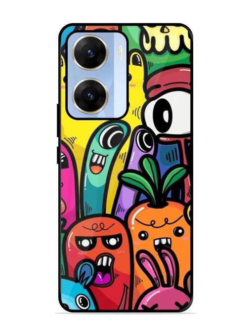 Whimsical Doodle Chaos Glossy Soft Edge Case for Vivo V29E (5G) Chachhi