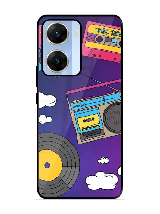 Retro Vibes Glossy Soft Edge Case for Vivo V29E (5G)