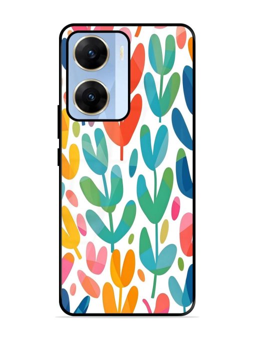 Rainbow Of Blooms Glossy Soft Edge Case for Vivo V29E (5G) Chachhi