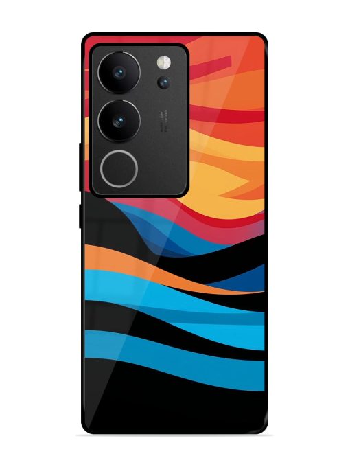 Blazing Currents Glossy Soft Edge Case for Vivo V29 Pro (5G) Chachhi