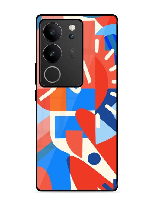 Abstract Harmony Glossy Soft Edge Case for Vivo V29 Pro (5G) Chachhi