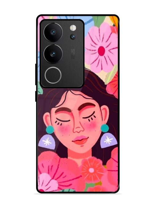 Blooming Serenity Glossy Soft Edge Case for Vivo V29 Pro (5G) Chachhi