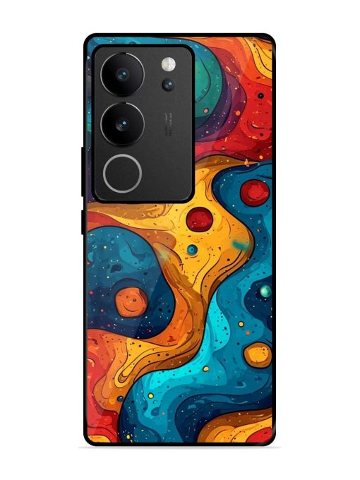 Cosmic Swirl Glossy Soft Edge Case for Vivo V29 Pro (5G) Chachhi