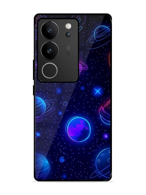 Neon Cosmos Glossy Soft Edge Case for Vivo V29 Pro (5G) Chachhi