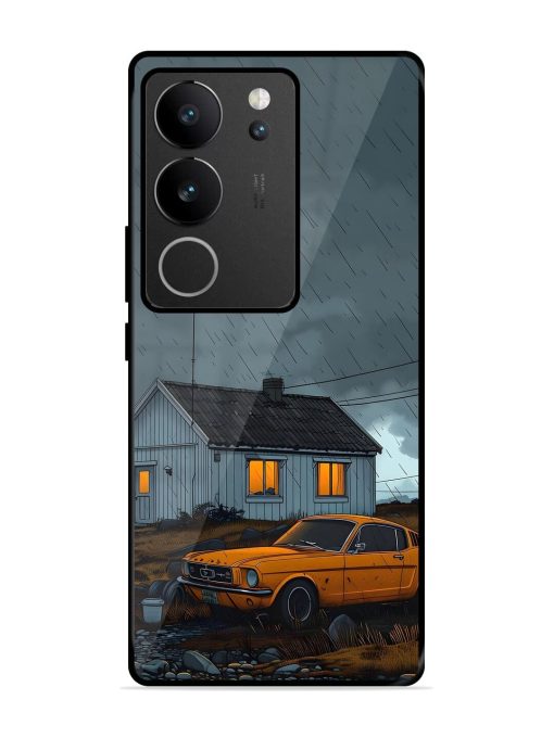 Rainy Day Retreat Glossy Soft Edge Case for Vivo V29 Pro (5G) Chachhi