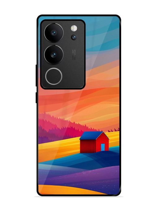 Sunset Solitude Glossy Soft Edge Case for Vivo V29 Pro (5G) Chachhi