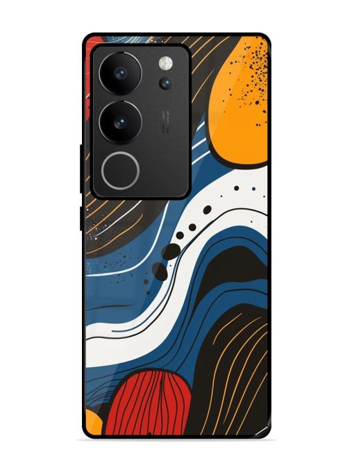 Abstract Expression Glossy Soft Edge Case for Vivo V29 Pro (5G) Chachhi