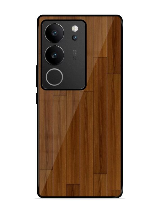 Warm Woodgrain Glossy Soft Edge Case for Vivo V29 Pro (5G) Chachhi