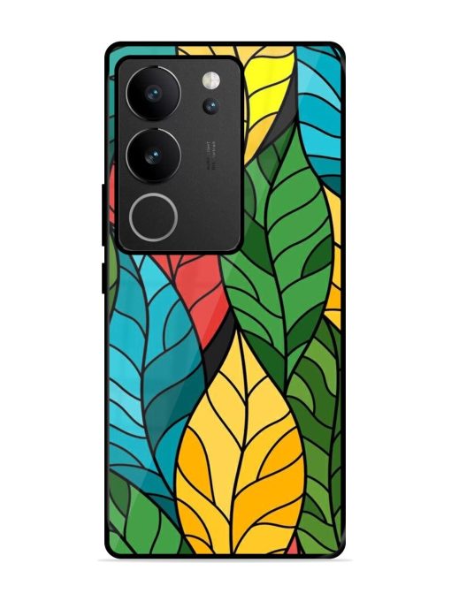 Foliage Fiesta Glossy Soft Edge Case for Vivo V29 Pro (5G) Chachhi