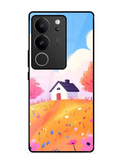 Hilltop Haven Glossy Soft Edge Case for Vivo V29 Pro (5G) Chachhi