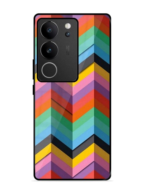 Colorful Zigzag Glossy Soft Edge Case for Vivo V29 Pro (5G) Chachhi