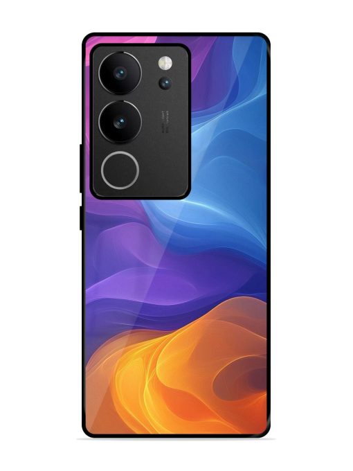 Cosmic Currents Glossy Soft Edge Case for Vivo V29 Pro (5G) Chachhi