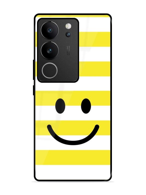 Smiling Stripes Glossy Soft Edge Case for Vivo V29 Pro (5G) Chachhi