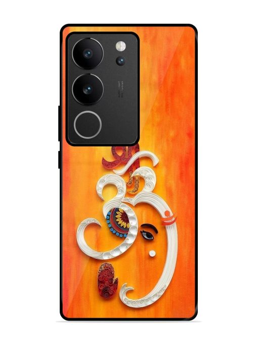 Ganesha In Quilling Art Glossy Soft Edge Case for Vivo V29 Pro (5G)