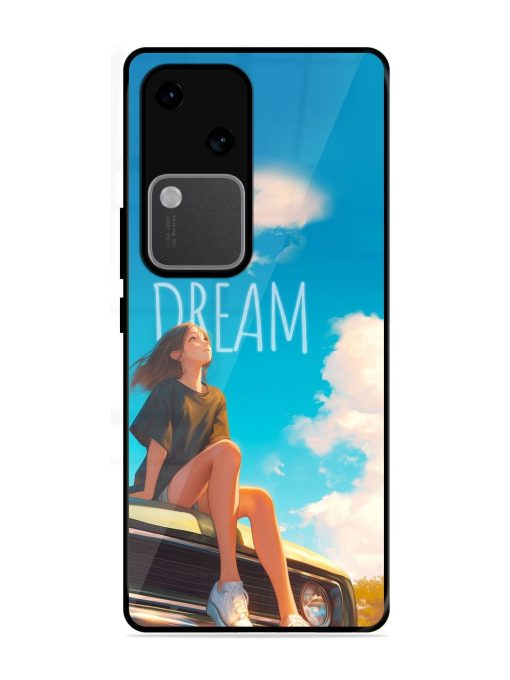 Girly Dream Art Glossy Soft Edge Case for Vivo V30 (5G) Chachhi