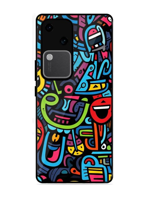 Doodlephoria Glossy Soft Edge Case for Vivo V30 (5G) Chachhi