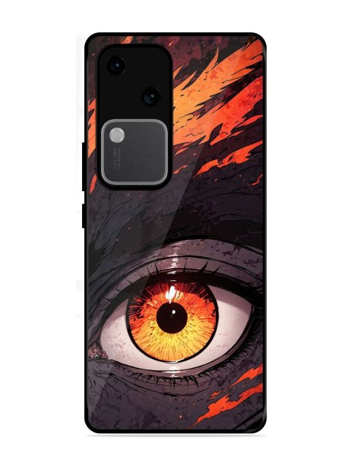 Inferno Gaze Glossy Soft Edge Case for Vivo V30 (5G) Chachhi