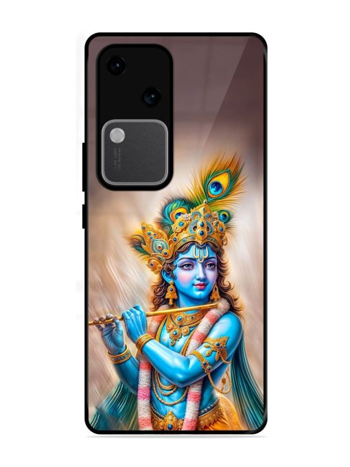 Divine Krishna Glossy Soft Edge Case for Vivo V30 (5G) Chachhi