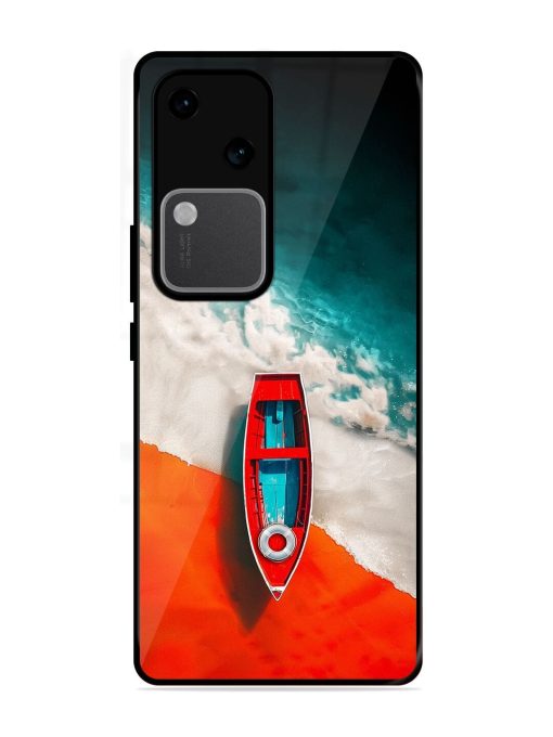 Crimson Tide Glossy Soft Edge Case for Vivo V30 (5G) Chachhi