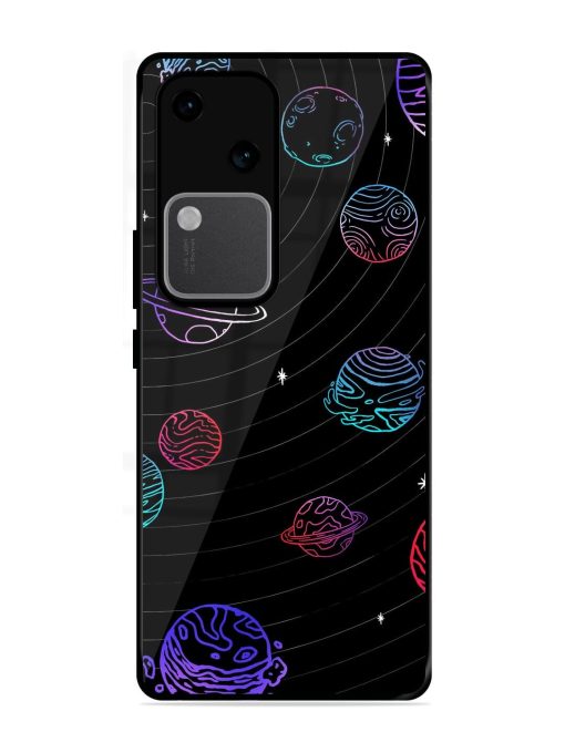 Cosmic Ballet Glossy Soft Edge Case for Vivo V30 (5G) Chachhi