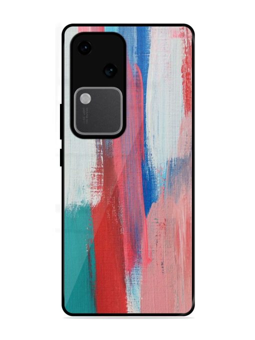 Colorful Chaos Glossy Soft Edge Case for Vivo V30 (5G) Chachhi